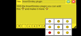 Insert Smiley plugin